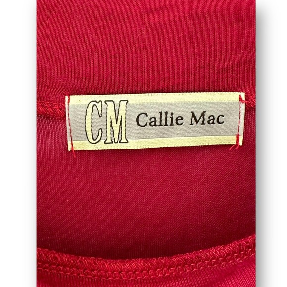 Women’s Boutique Solid Red Long Sleeve Dress Small - Picture 3 of 8